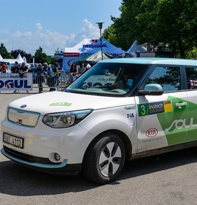Kia Soul EV třetí v rámci České Trophy v ECO Rally v Českém Krumlově