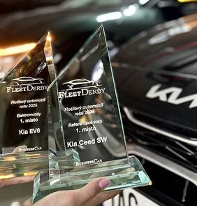 Kia EV6 a Kia Ceed SW vítězi X. ročníku ankety FLEET DERBY 2024
