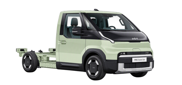 Kia PV5 Chassis Cab bude nově k dispozici také s akumulátorem pro delší dojezd